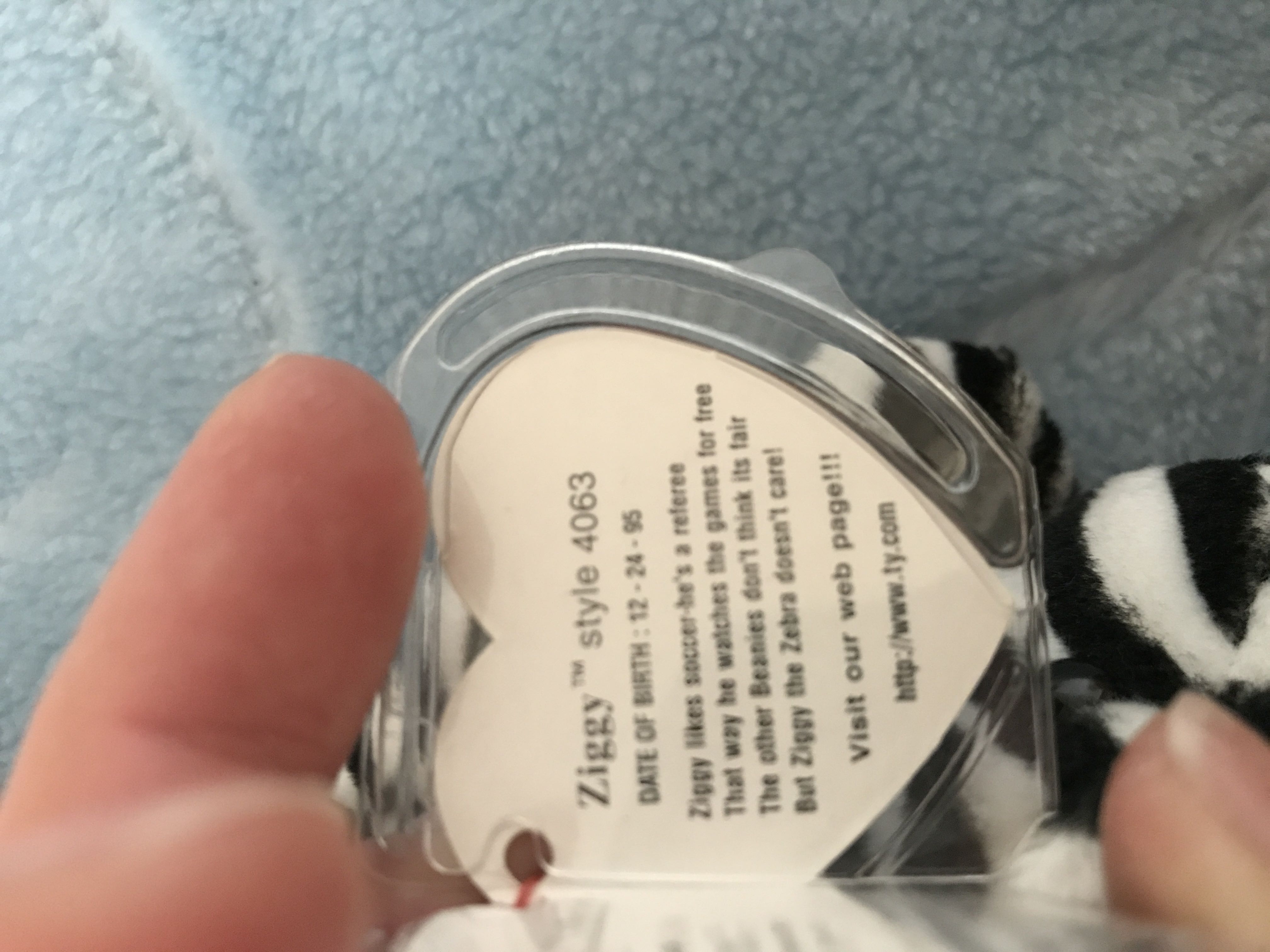 Ziggy The Zebra  (United States) plush collectible [Barcode 008421040636] - Main Image 3