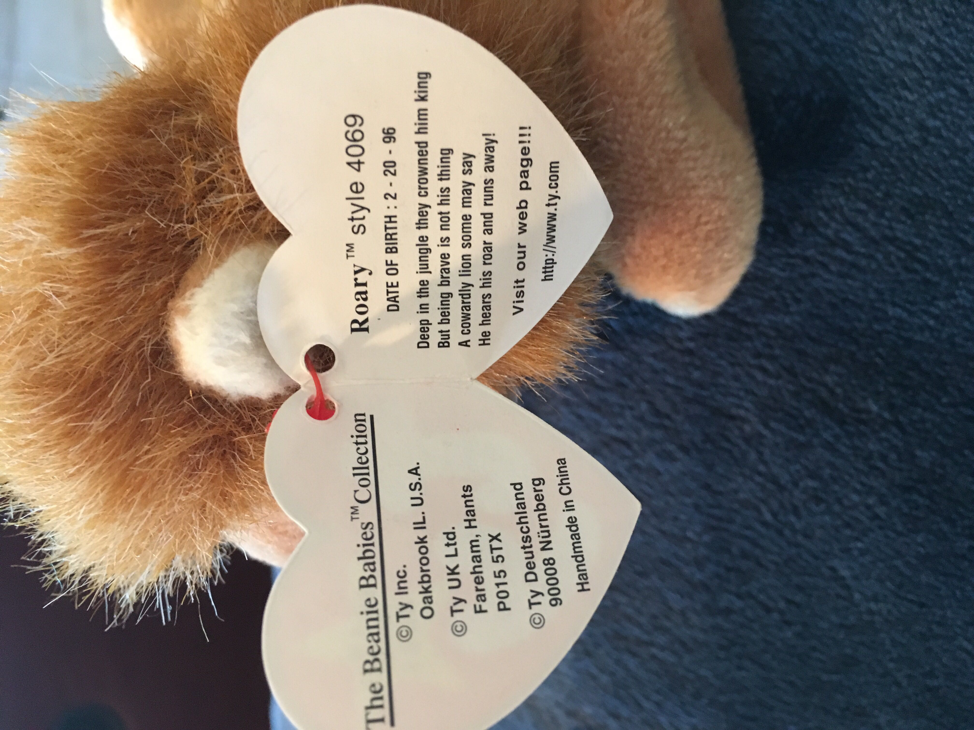 Roary The Lion  (United States) plush collectible [Barcode 008421040698] - Main Image 3