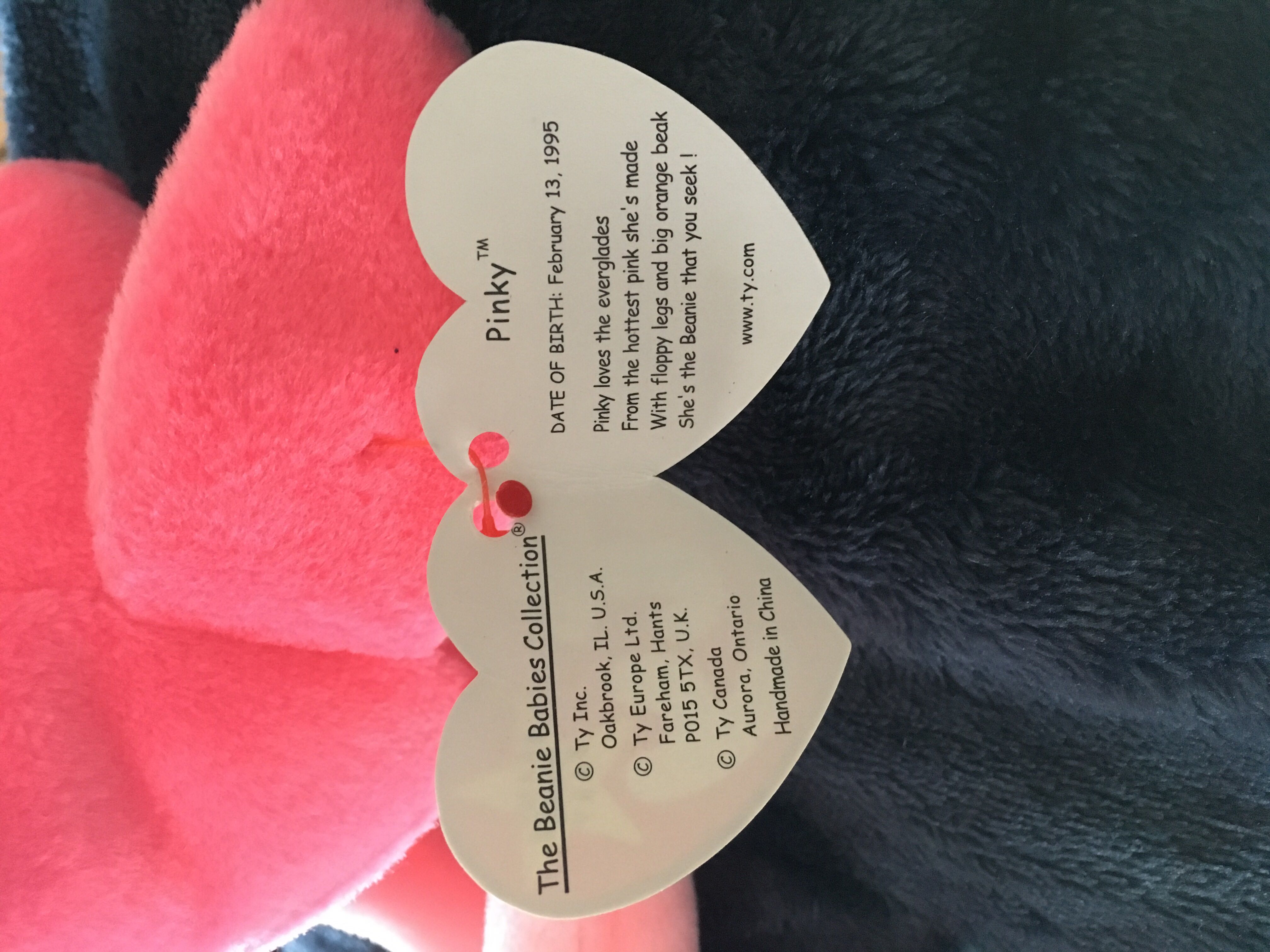 Pinky The Flamingo  (United States) plush collectible [Barcode 008421040728] - Main Image 3