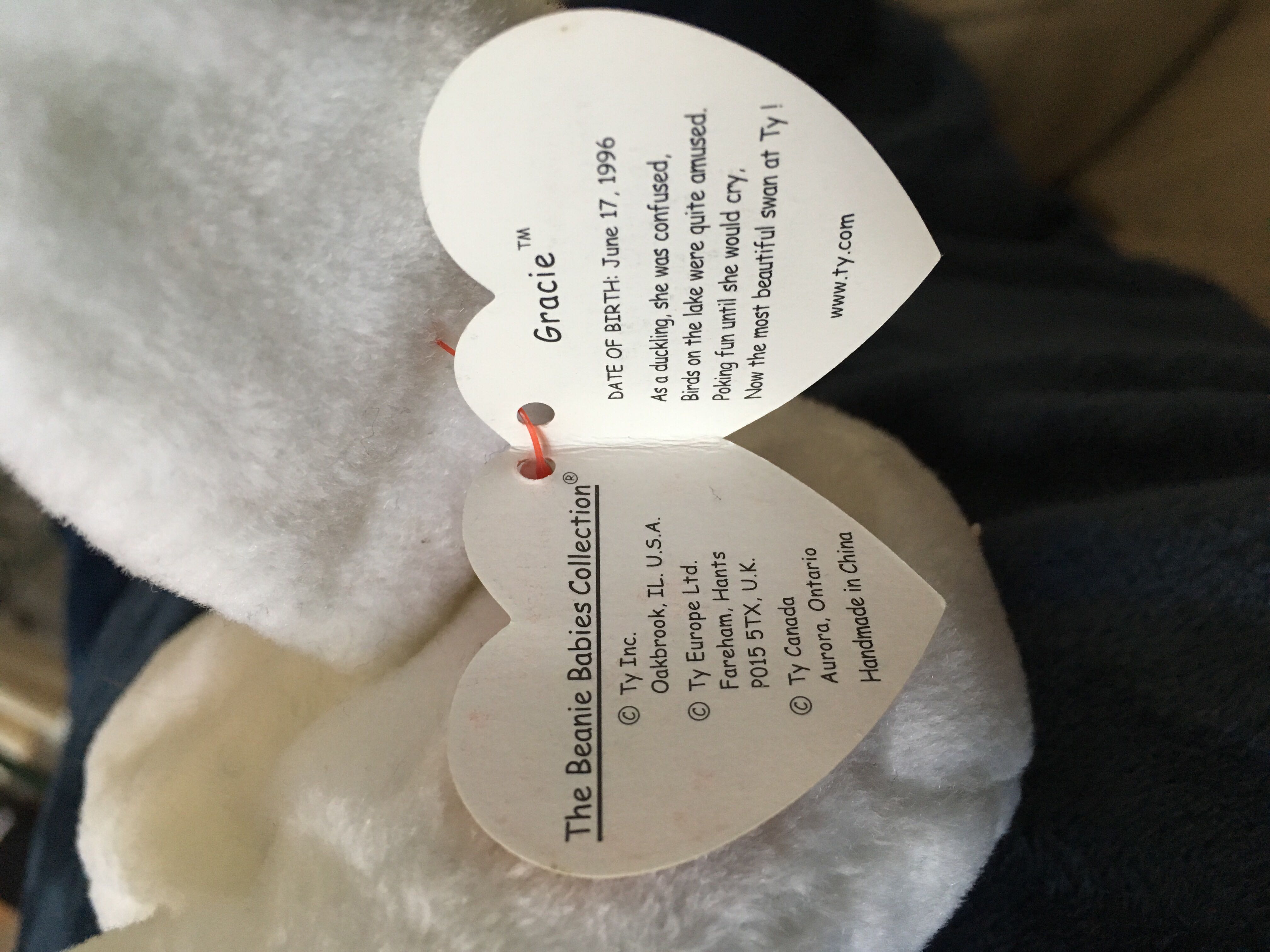 Gracie The Swan  (United States) plush collectible [Barcode 008421041268] - Main Image 3