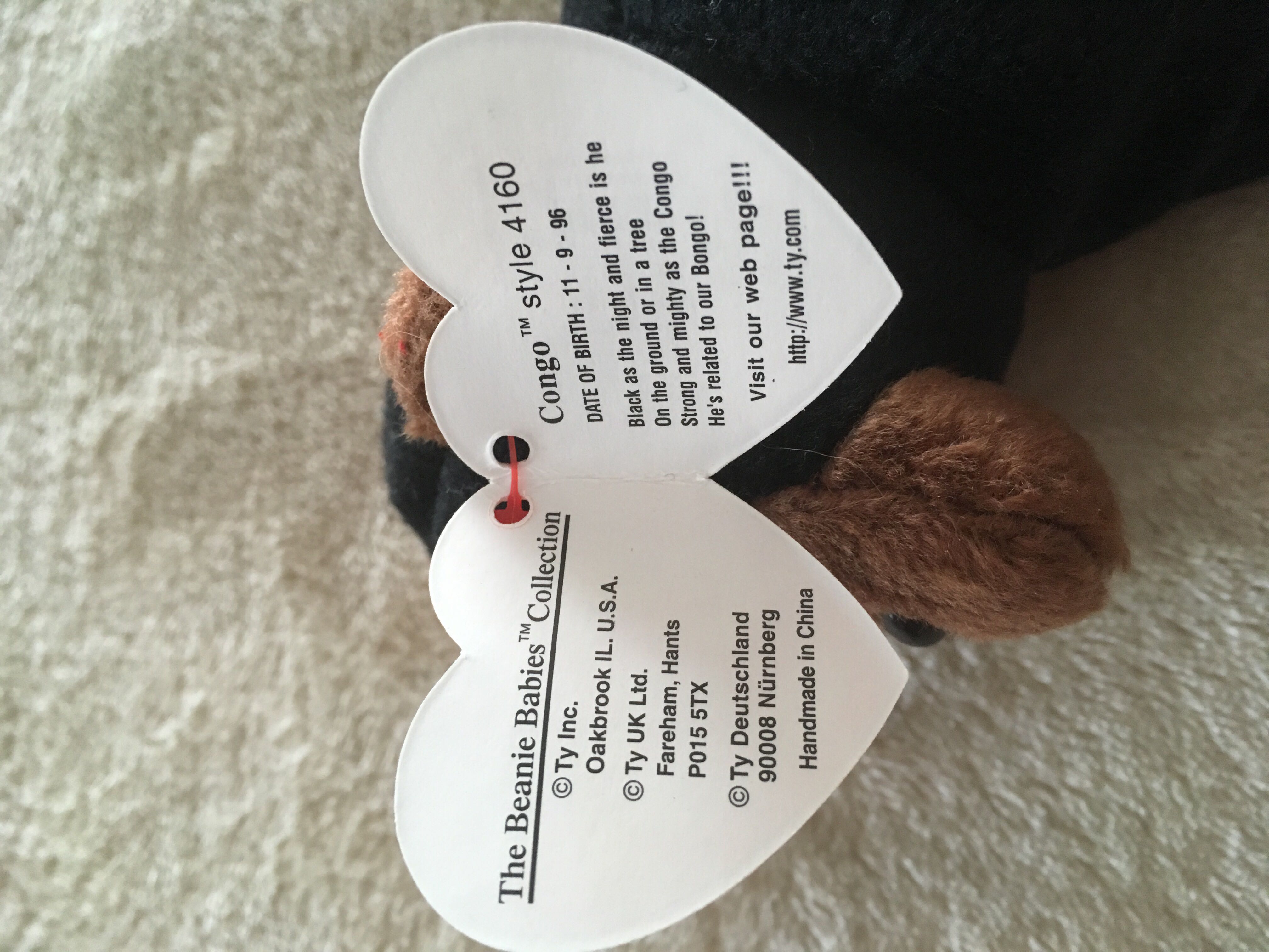 Congo Monkey  (United States) plush collectible [Barcode 008421041602] - Main Image 3