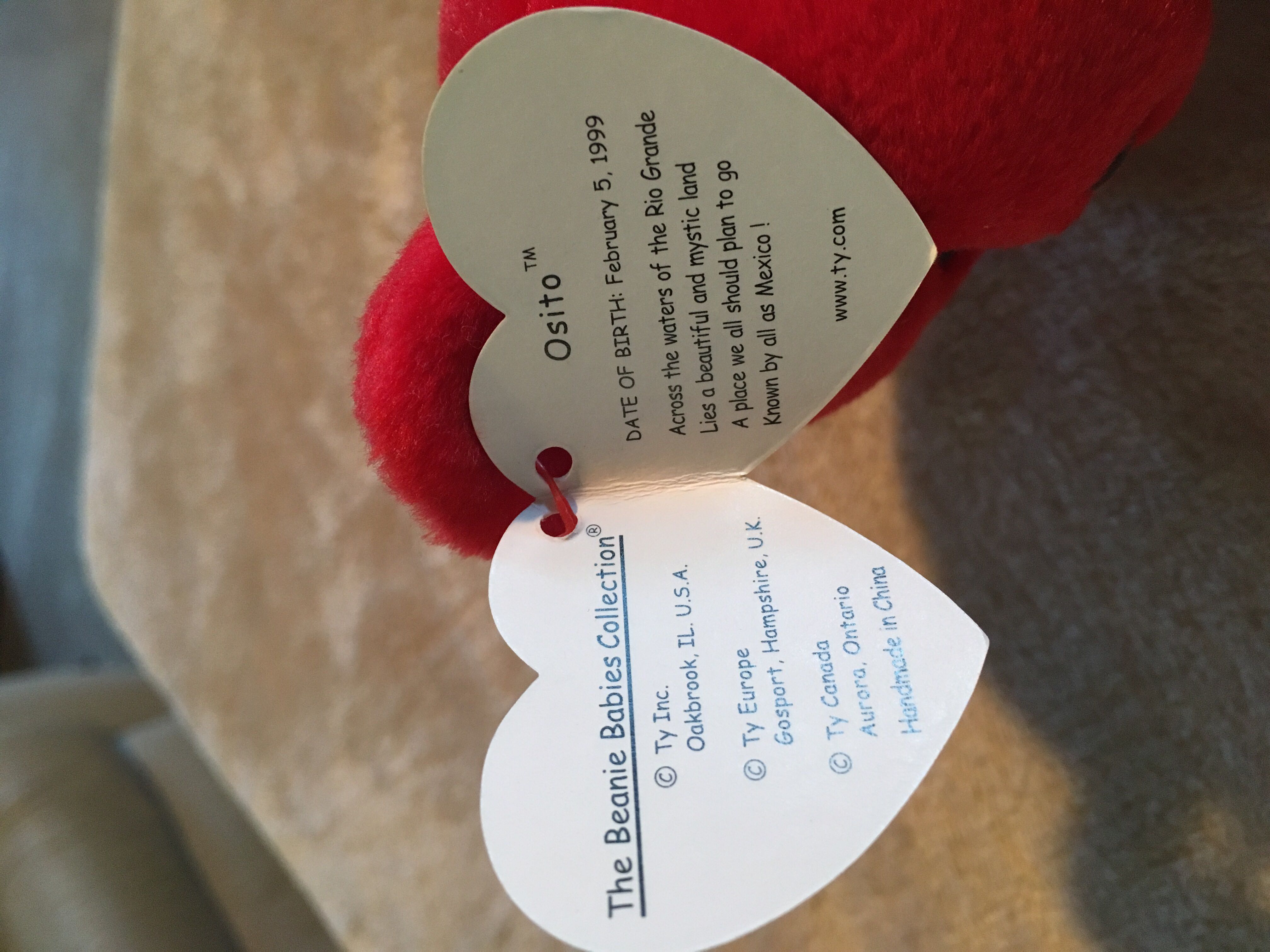 Osito The Bear  (Mexico) plush collectible [Barcode 008421042449] - Main Image 3