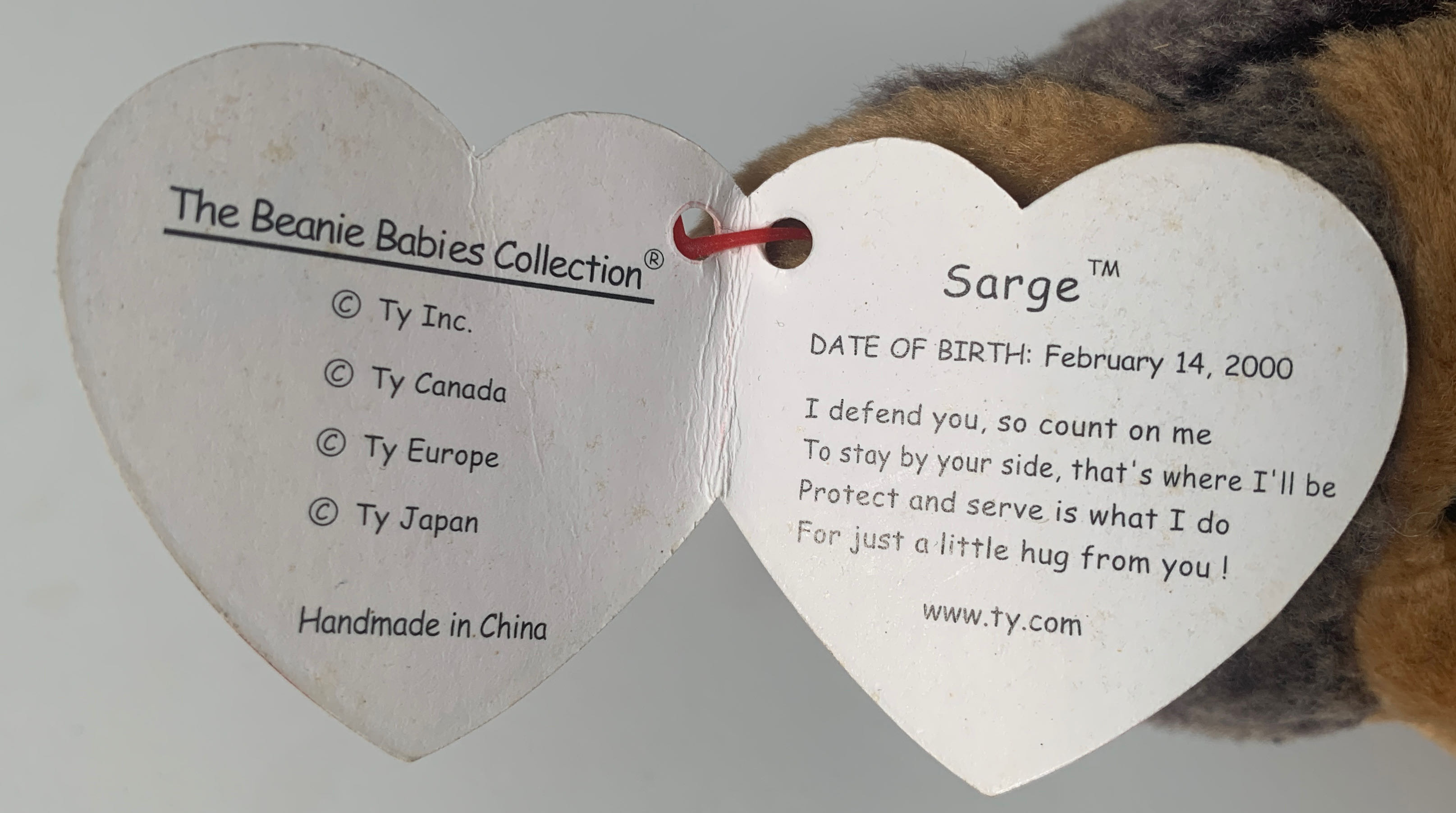 Sarge The German Shepherd Dog  (United States) plush collectible [Barcode 008421042777] - Main Image 3