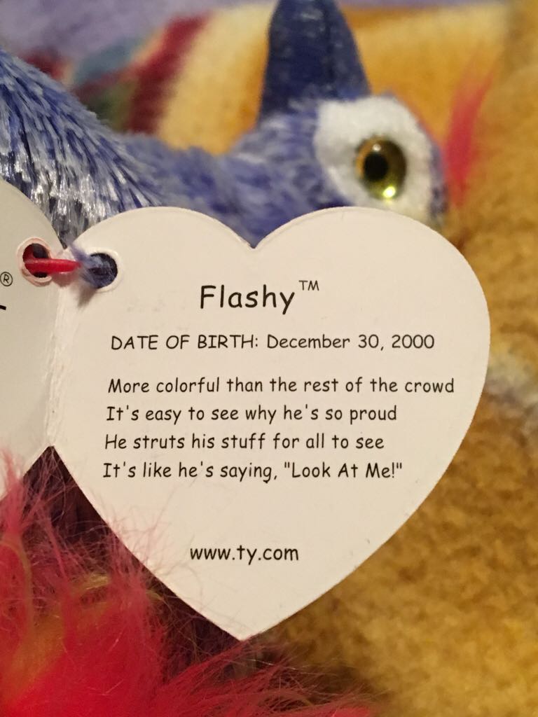 Flashy The Peacock 🦚  (United States) plush collectible [Barcode 008421043392] - Main Image 2