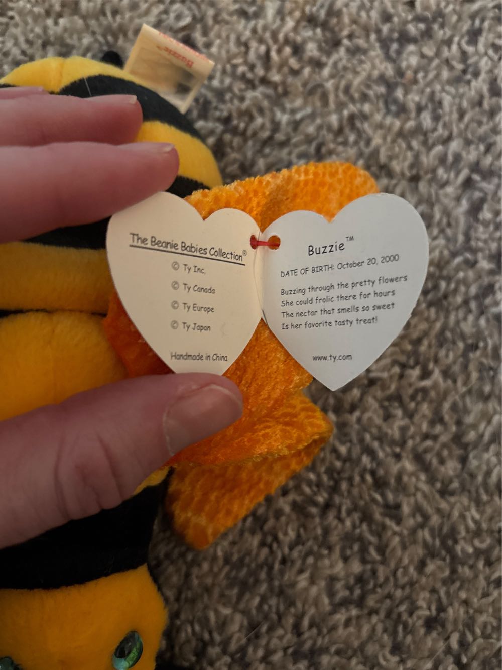 Buzzie The Bee  (United States) plush collectible [Barcode 008421043545] - Main Image 4