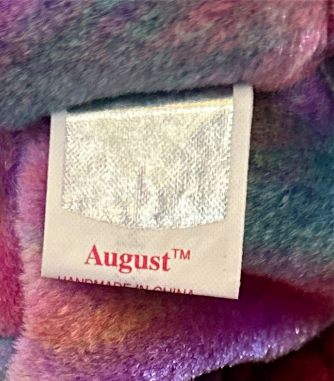 August the Birthday Bear  (United States) plush collectible [Barcode 008421043712] - Main Image 3