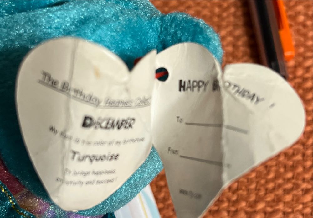 December The Birthday Bear  plush collectible [Barcode 008421043873] - Main Image 4