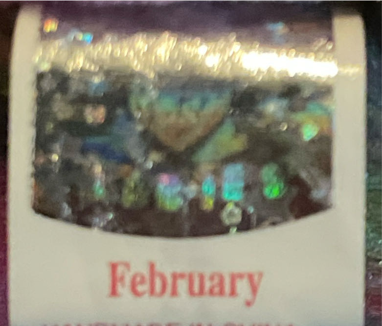 February the Birthday Bear  (United States) plush collectible [Barcode 008421043897] - Main Image 3