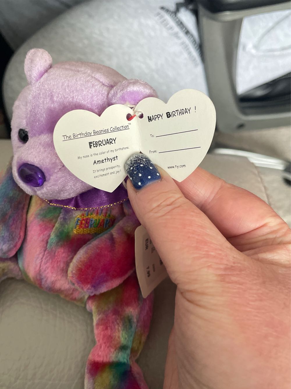 February the Birthday Bear  (United States) plush collectible [Barcode 008421043897] - Main Image 4