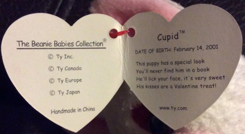 Cupid The Dog - Valentines  plush collectible [Barcode 008421045020] - Main Image 2