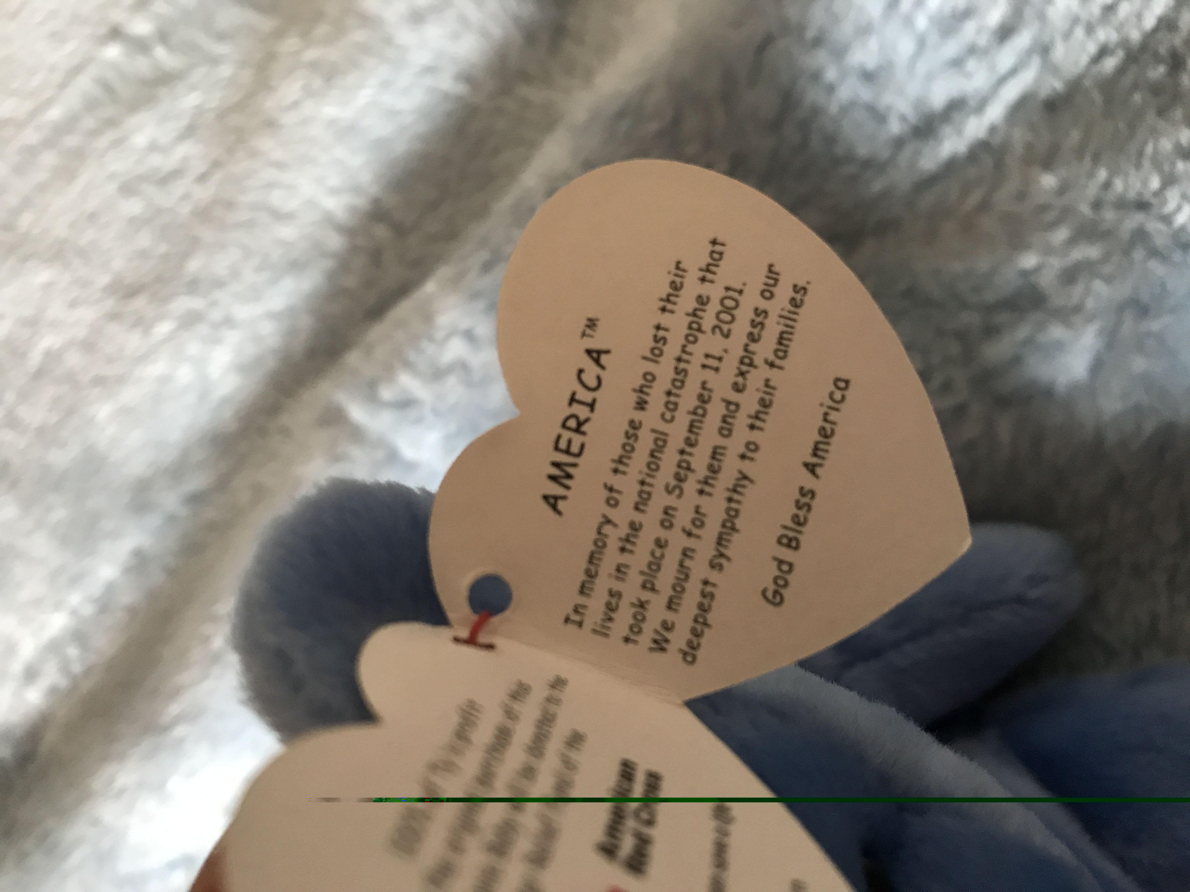 America The Blue Bear  (United States) plush collectible [Barcode 008421045068] - Main Image 3