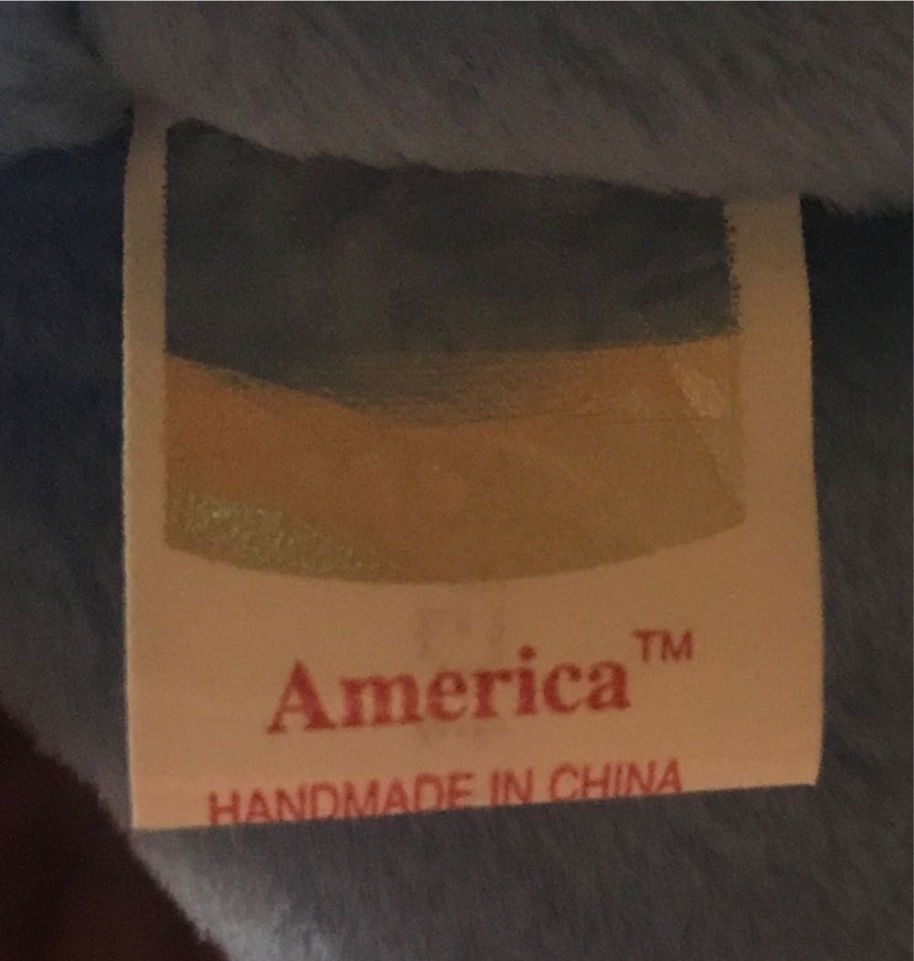 America The Blue Bear  (United States) plush collectible [Barcode 008421045068] - Main Image 4