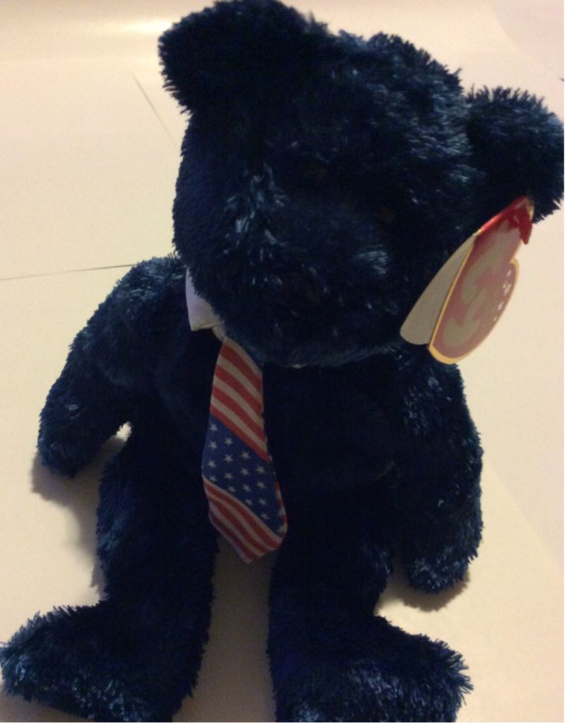 Pops The Bear - American Tie - Patriotic  (United States) plush collectible [Barcode 008421045228] - Main Image 2
