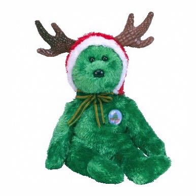 2002 Holiday Teddy - Christmas  (United States) plush collectible [Barcode 008421045648] - Main Image 2
