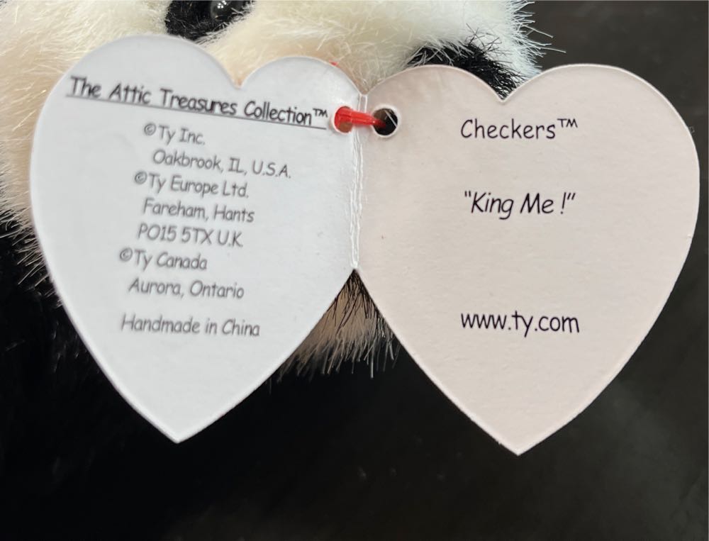 CHECKERS The Panda Bear  plush collectible [Barcode 008421060313] - Main Image 3