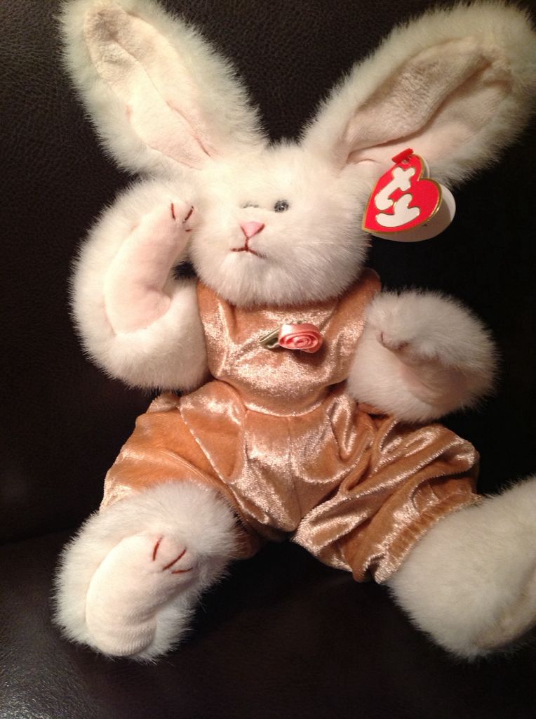 Sara Rabbit - 13” Ty Attic Treasure  plush collectible [Barcode 008421061204] - Main Image 2