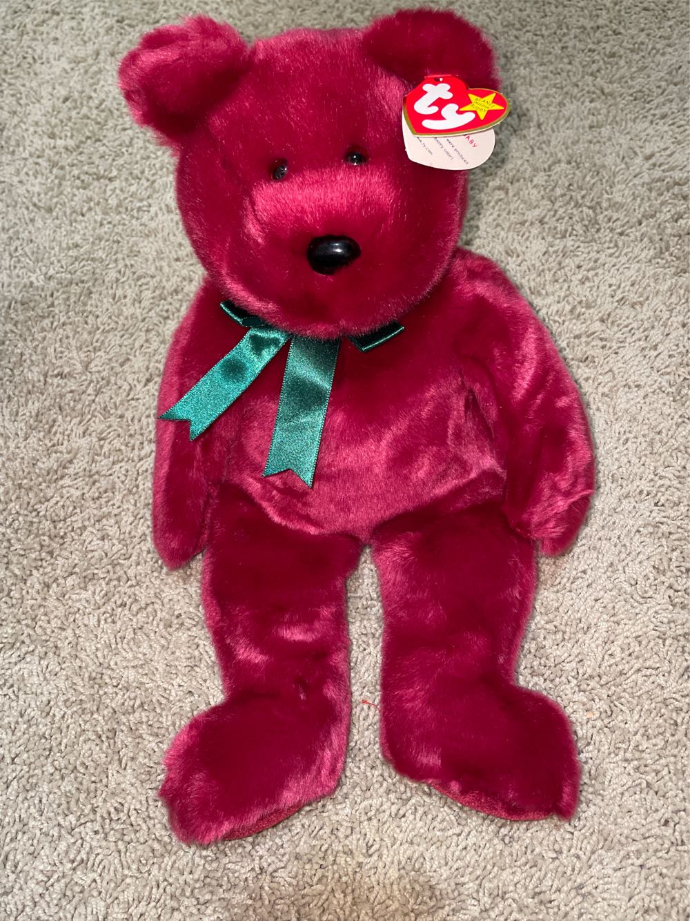 Teddy (Cranberry)  plush collectible [Barcode 008421093069] - Main Image 4