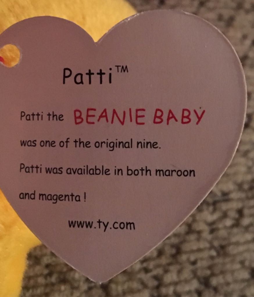 Beanie Buddy - PATTI the Platypus  plush collectible [Barcode 008421093205] - Main Image 2