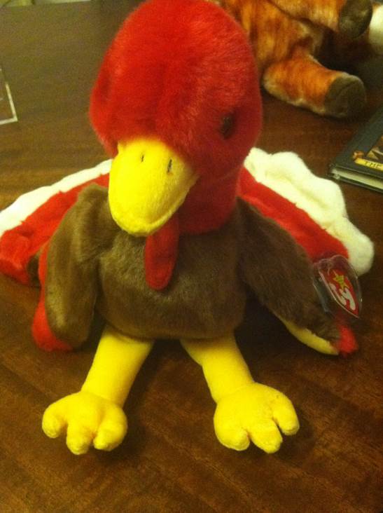 GOBBLES the Turkey Beanie Buddy 🦃  plush collectible [Barcode 008421093335] - Main Image 2