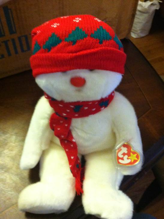 Snowboy The Beanie Buddy  (United States) plush collectible [Barcode 008421093427] - Main Image 2