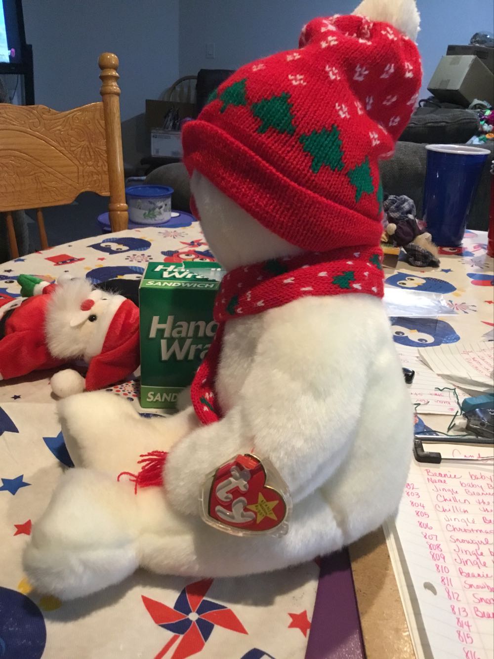 Snowboy The Beanie Buddy  (United States) plush collectible [Barcode 008421093427] - Main Image 3