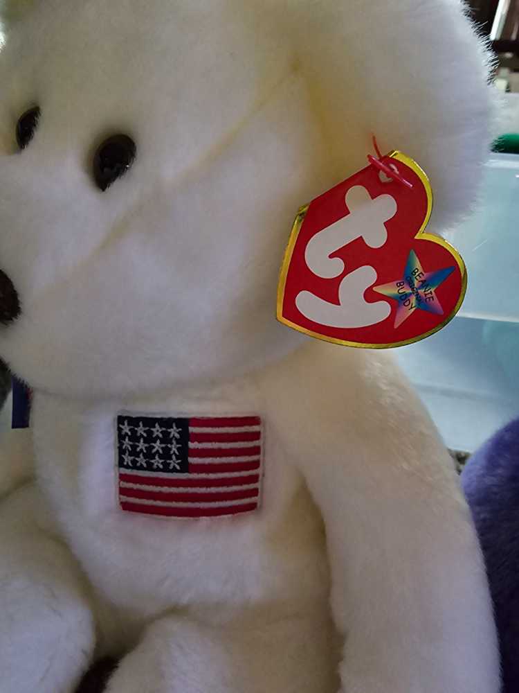 Libearty The Beanie Buddy  (United States) plush collectible [Barcode 008421093717] - Main Image 3