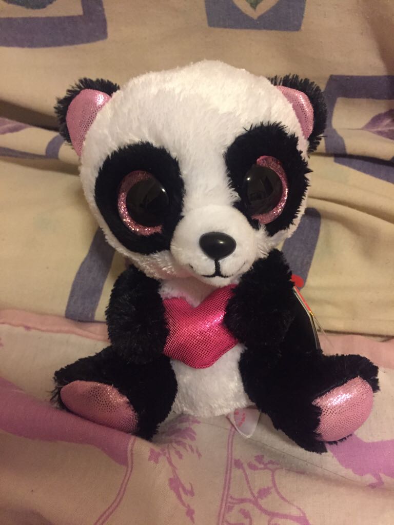 Cutie Pie Valentine Panda  plush collectible [Barcode 008421361748] - Main Image 2