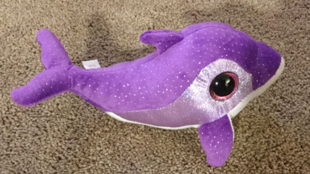 Flips The Purple Dolphin (Boo)  plush collectible [Barcode 008421367122] - Main Image 2