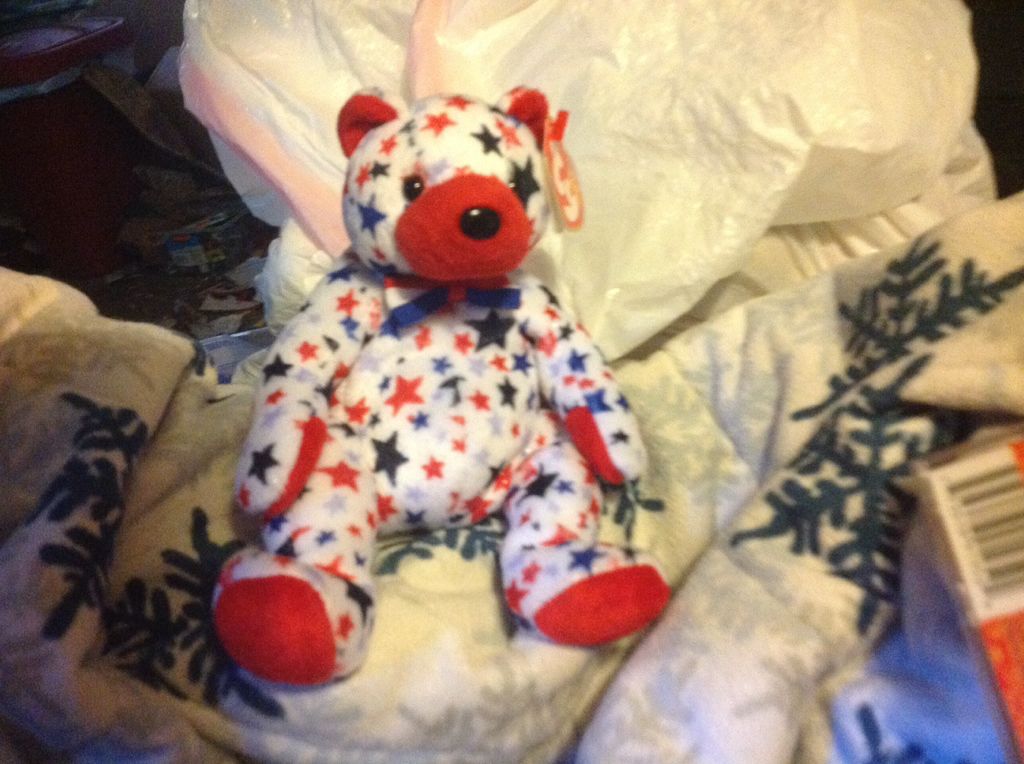 Red, White and Blue the Bear  (United States) plush collectible [Barcode 008421400003] - Main Image 2