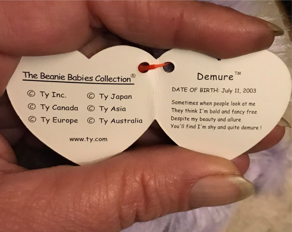 Demure the Poodle  (United States) plush collectible [Barcode 008421400430] - Main Image 2