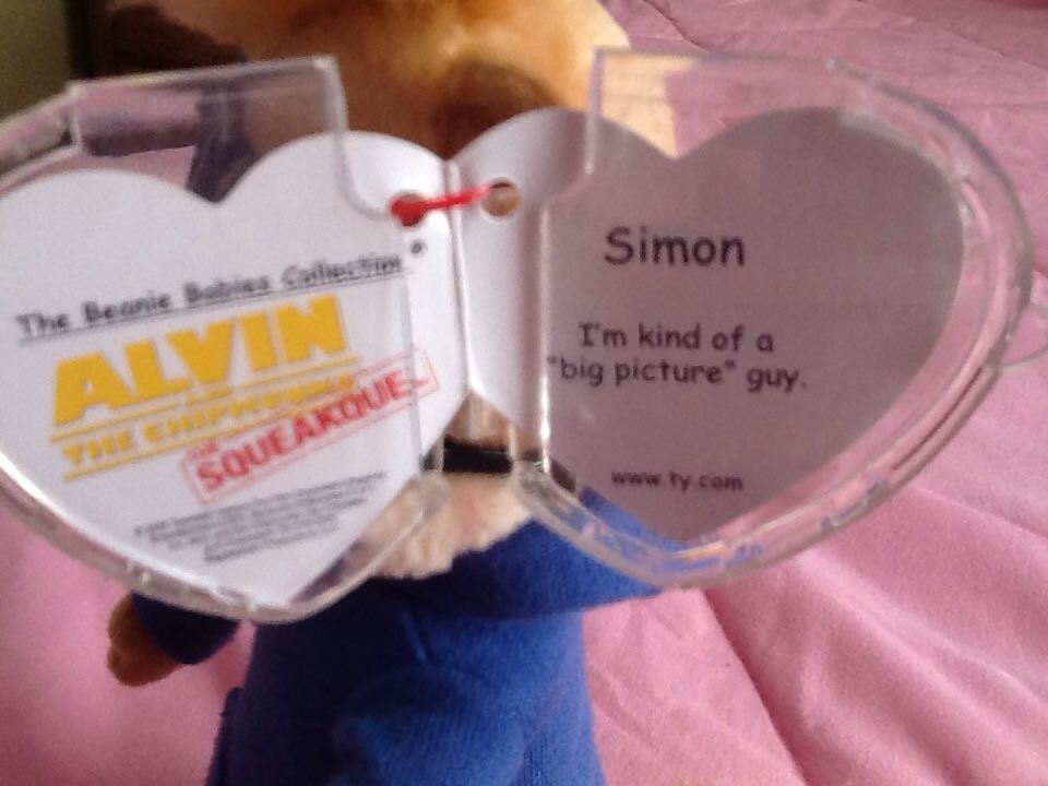 Simon the Chipmunk - Alvin And The Chipmunks: The Squeakquel  plush collectible [Barcode 008421408009] - Main Image 2