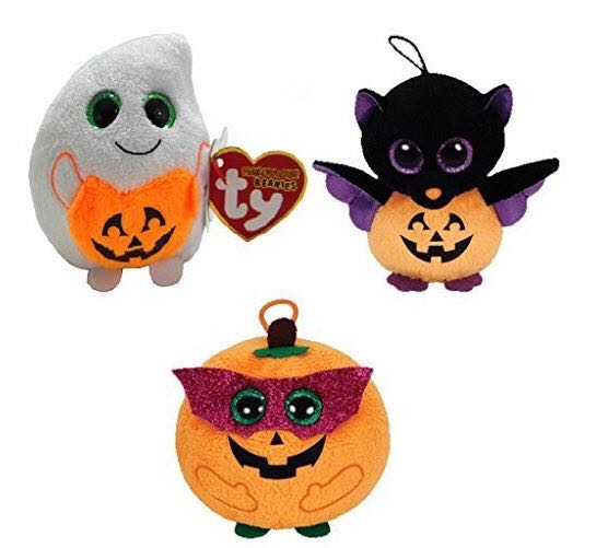 Halloweenie Beanies - Treatsie The Ghost  plush collectible [Barcode 008421411122] - Main Image 2