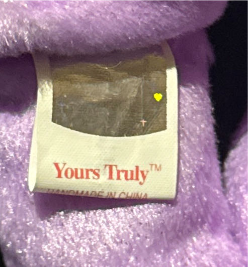 Yours Truly The Bear  (United States) plush collectible [Barcode 015012764840] - Main Image 3