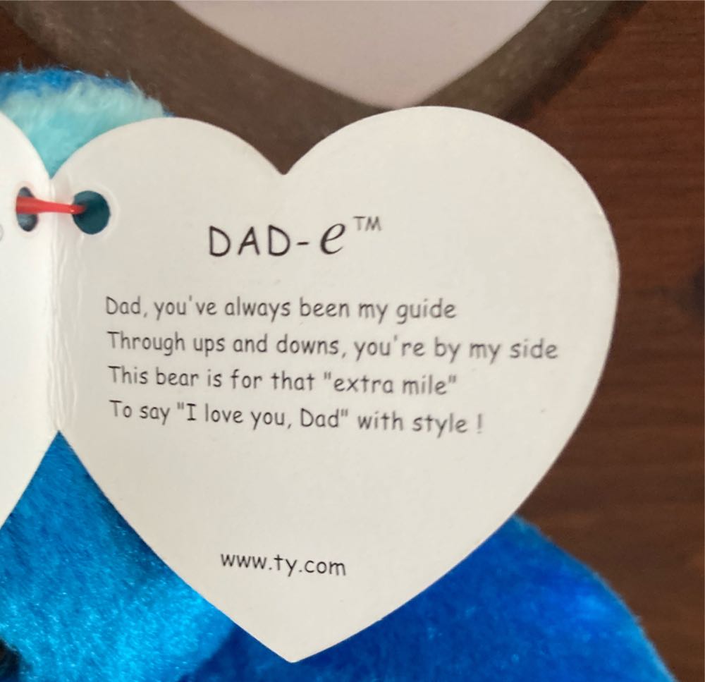 Ty “Dad-e” Beanie Baby  (United States) plush collectible - Main Image 3