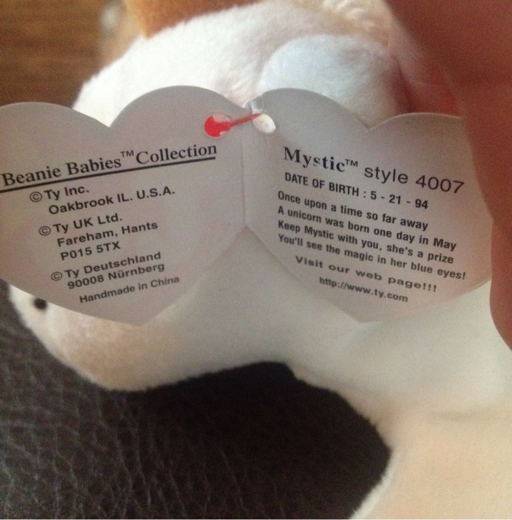 Mystic The Unicorn (Brown Horn, Coarse Mane)  plush collectible - Main Image 2