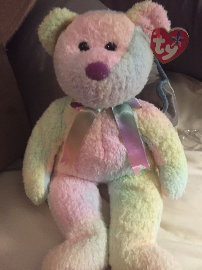 Groovy The Ty-Dye Bear (Buddy)  plush collectible - Main Image 2