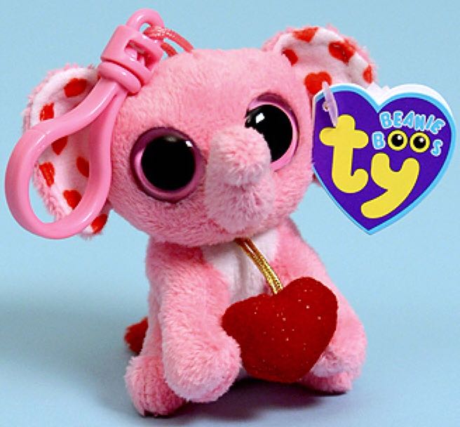Beanie Boos Clip - Tender the elephant  plush collectible - Main Image 2