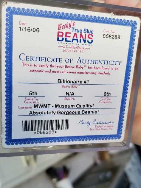 Billionaire #1 Bear  plush collectible - Main Image 2