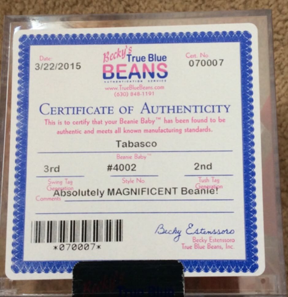 Tabasco  plush collectible - Main Image 2