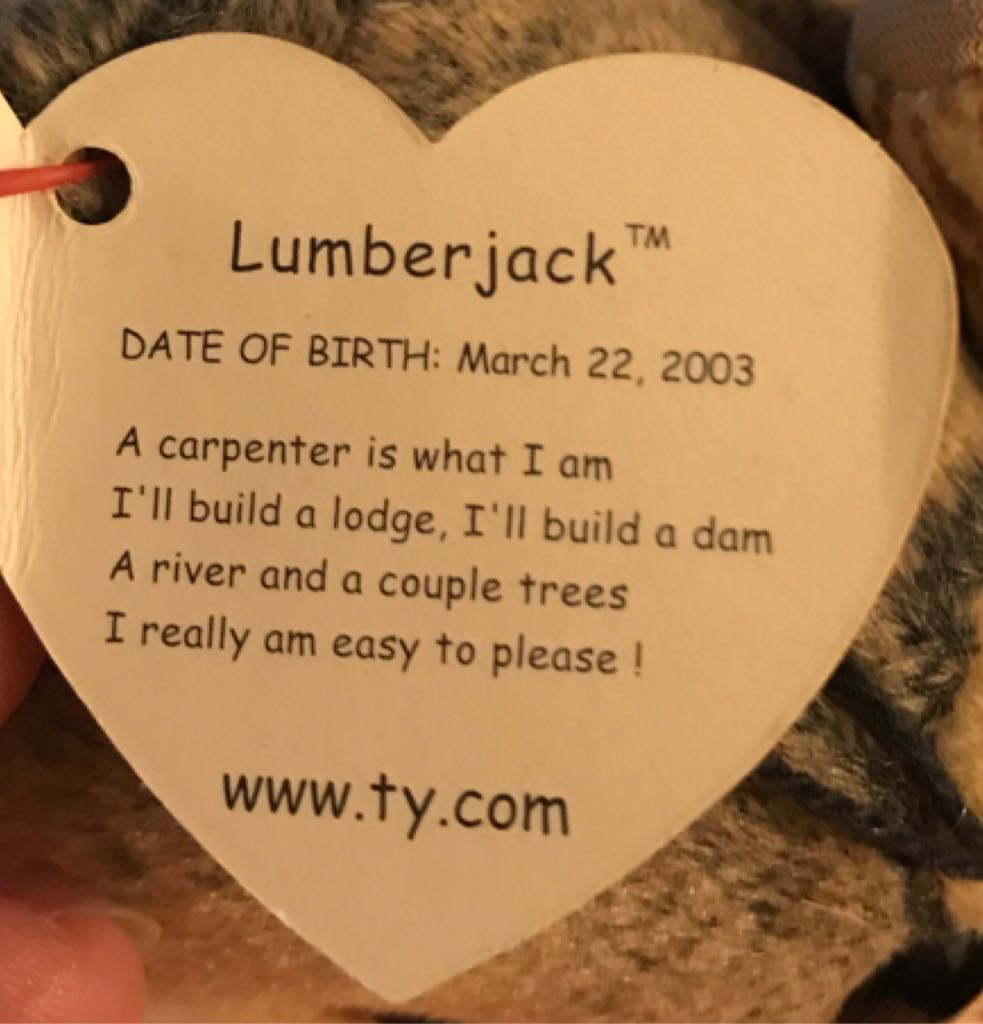 Lumberjack The Beaver  plush collectible - Main Image 2