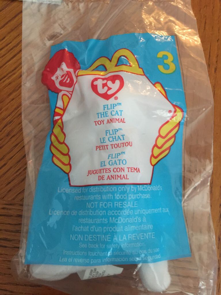 Flitter the Butterfly (2000 McDonald’s Teenie #8)  plush collectible - Main Image 2