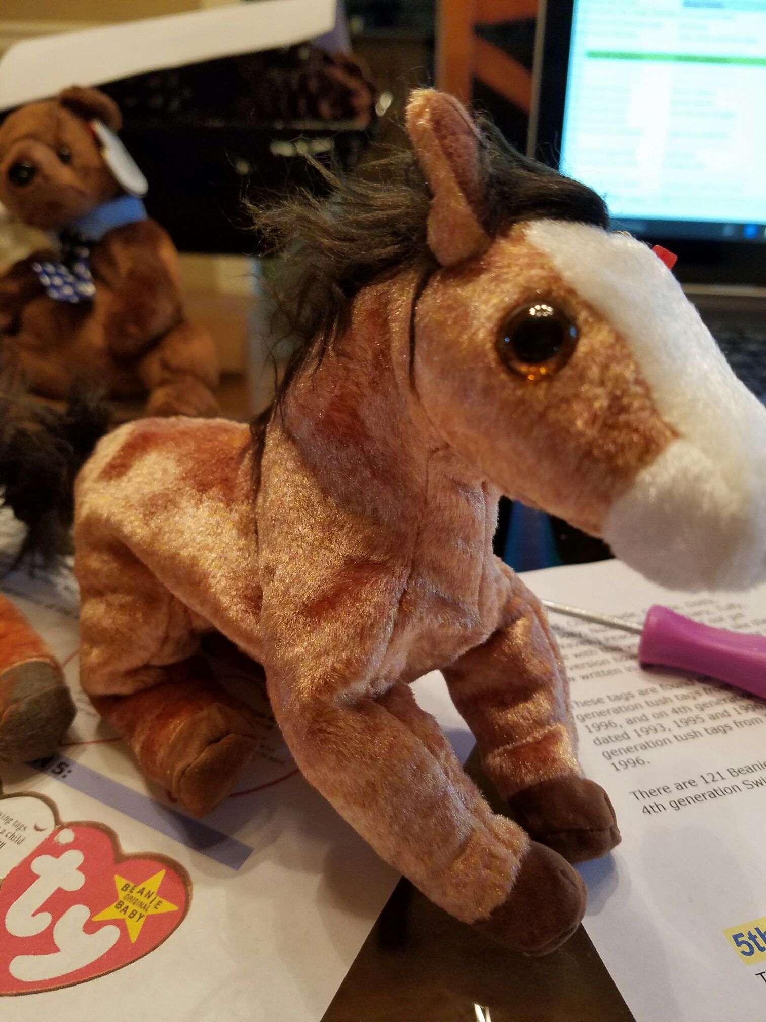 Rainbow The Chameleon (Blue, No Tongue, W/ Collar)