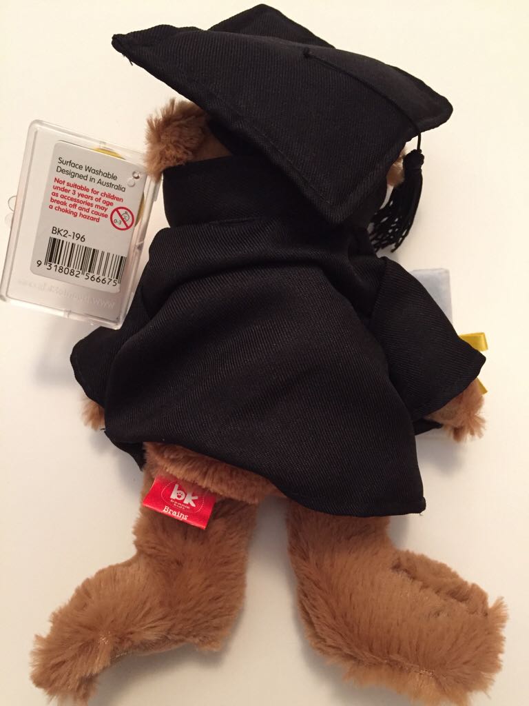 Brains The Graduation Bear 2  (Australia) plush collectible - Main Image 2