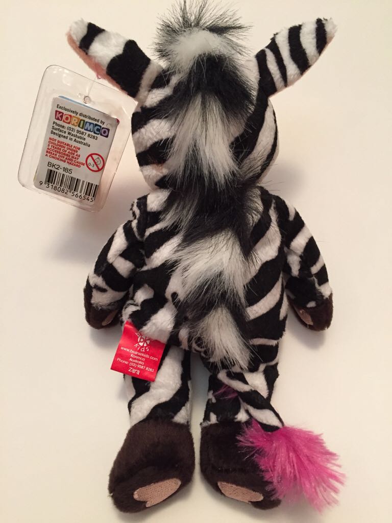 Zara The Zebra Bear 1  (Australia) plush collectible - Main Image 2