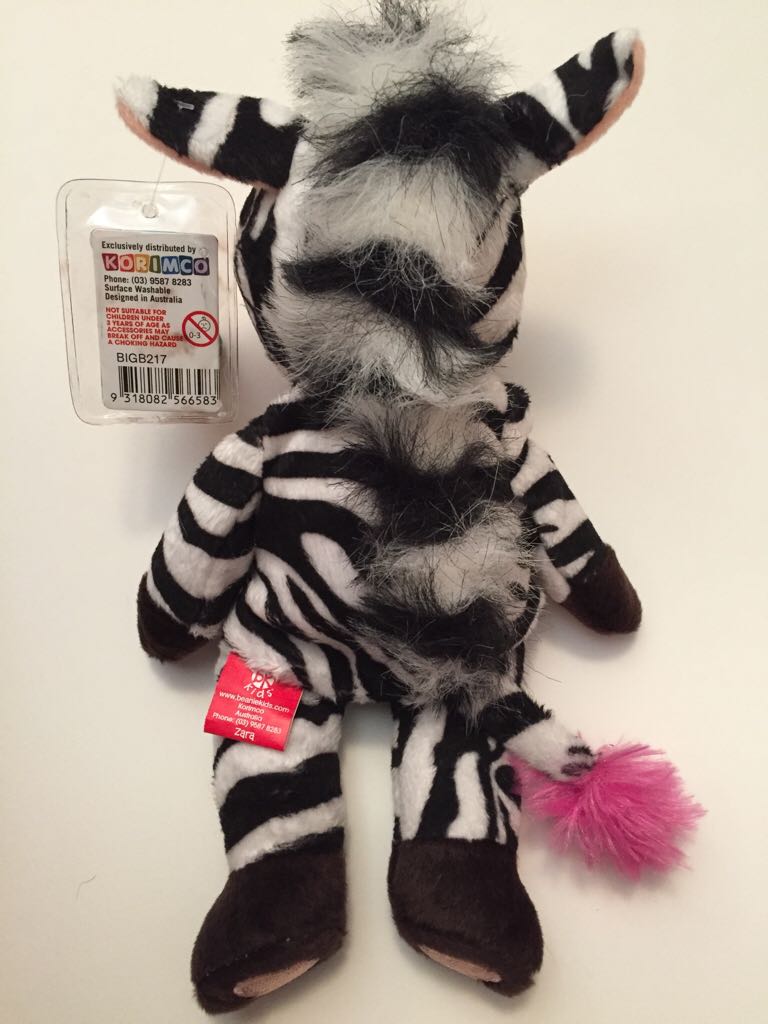 Zara The Zebra Bear (Error) 2  (Australia) plush collectible - Main Image 2