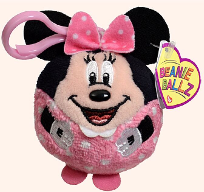 Beanie Ballz Clip - Minnie Mouse  plush collectible - Main Image 2