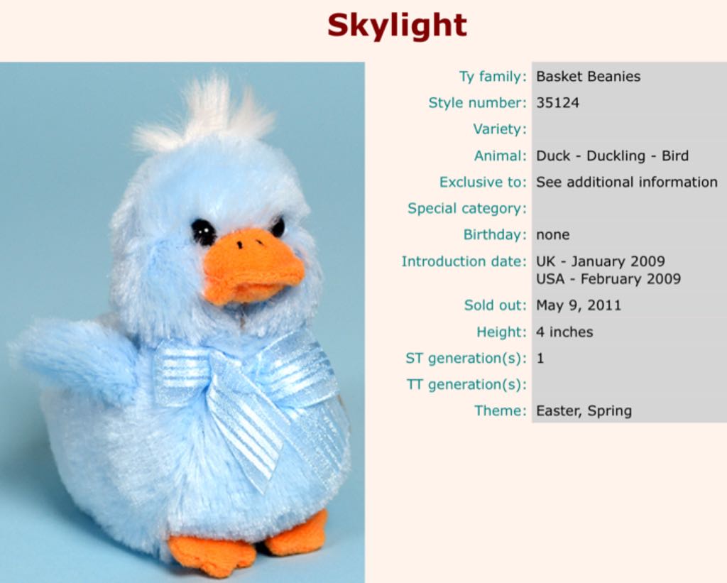 Basket Beanie  plush collectible - Main Image 2