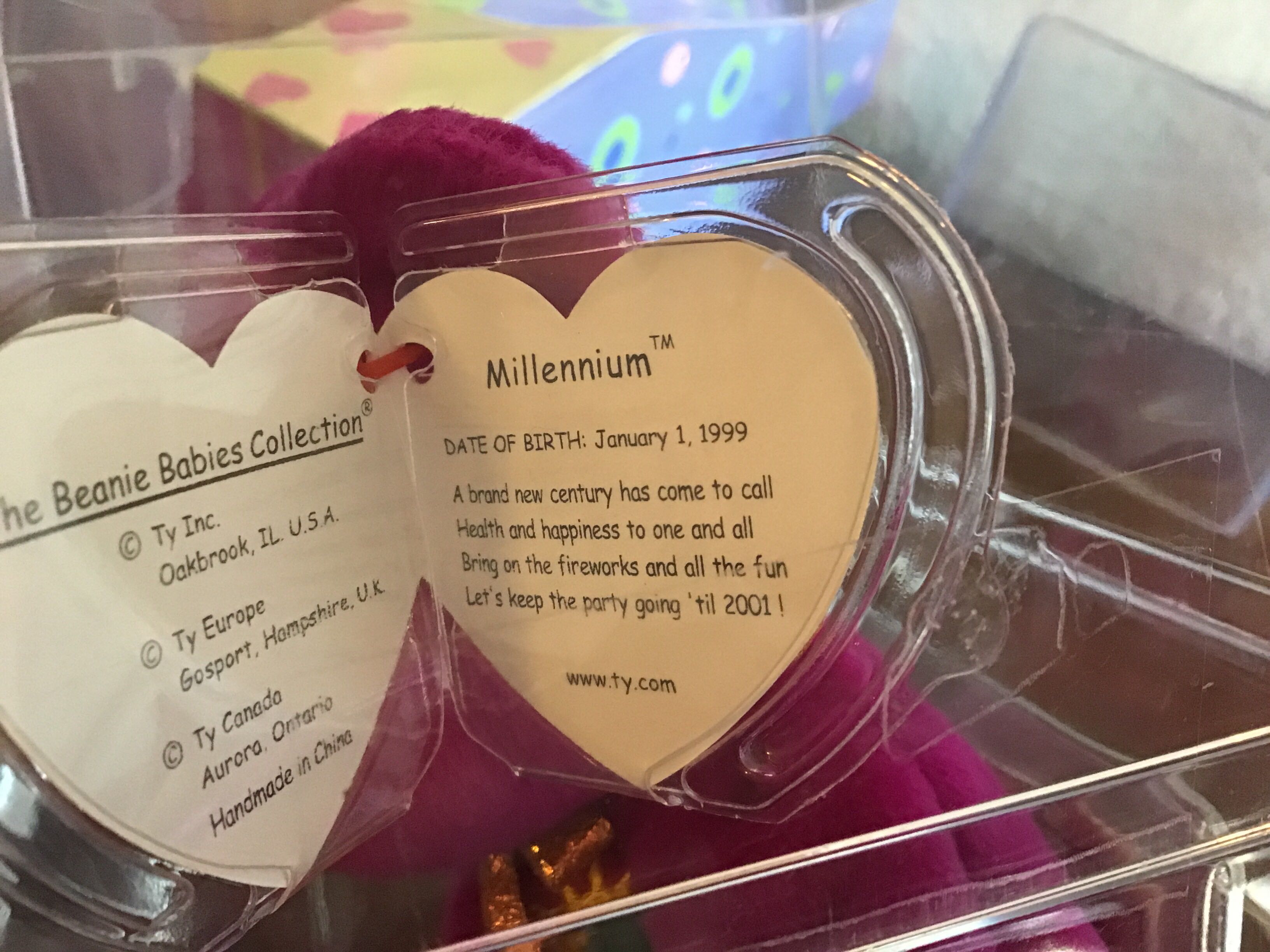 Millenniums beanie baby day  plush collectible [Barcode 6023398783] - Main Image 2