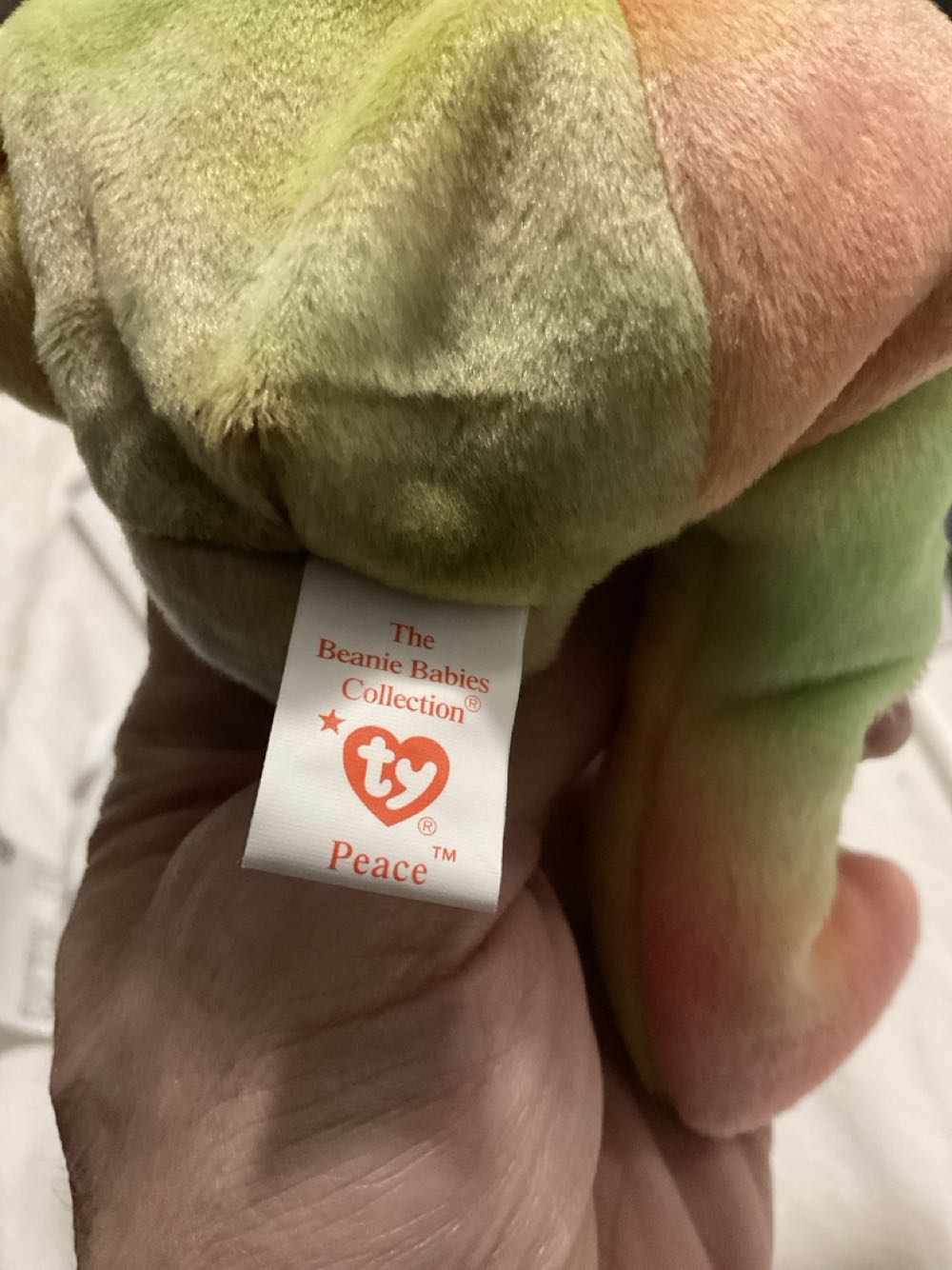 Peace The Bear Orange Pajama  (United States) plush collectible [Barcode 008421040537] - Main Image 2