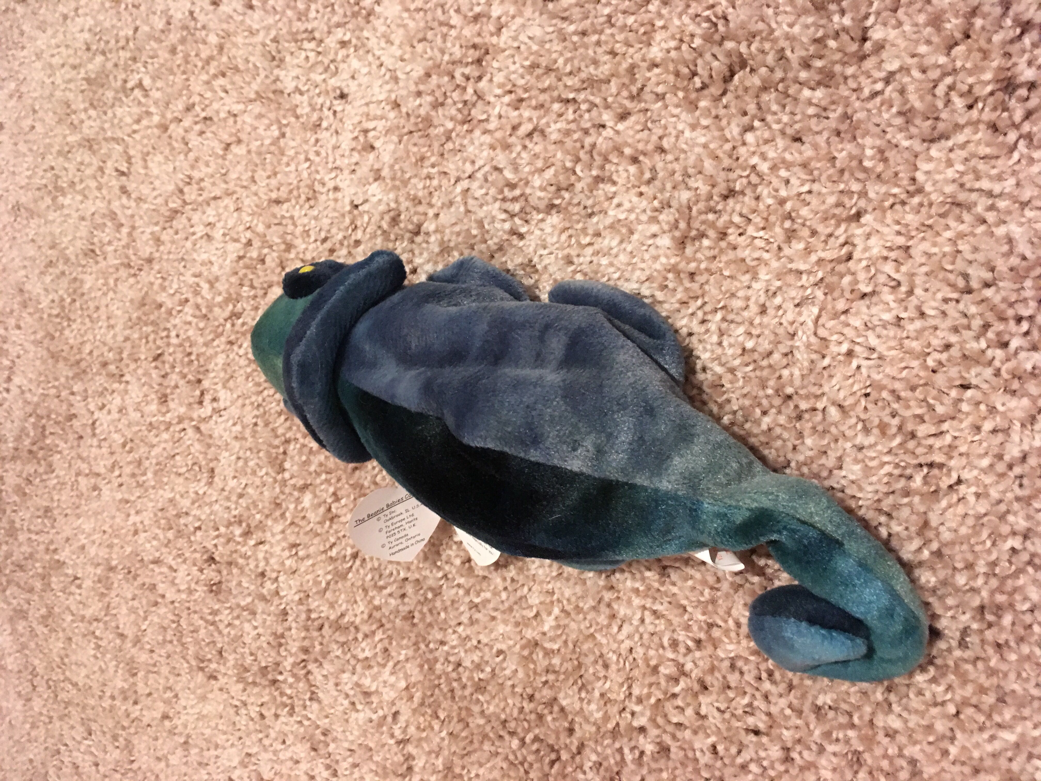 Rainbow the Chameleon (Blue)  (United States) plush collectible [Barcode 008421040377] - Main Image 4